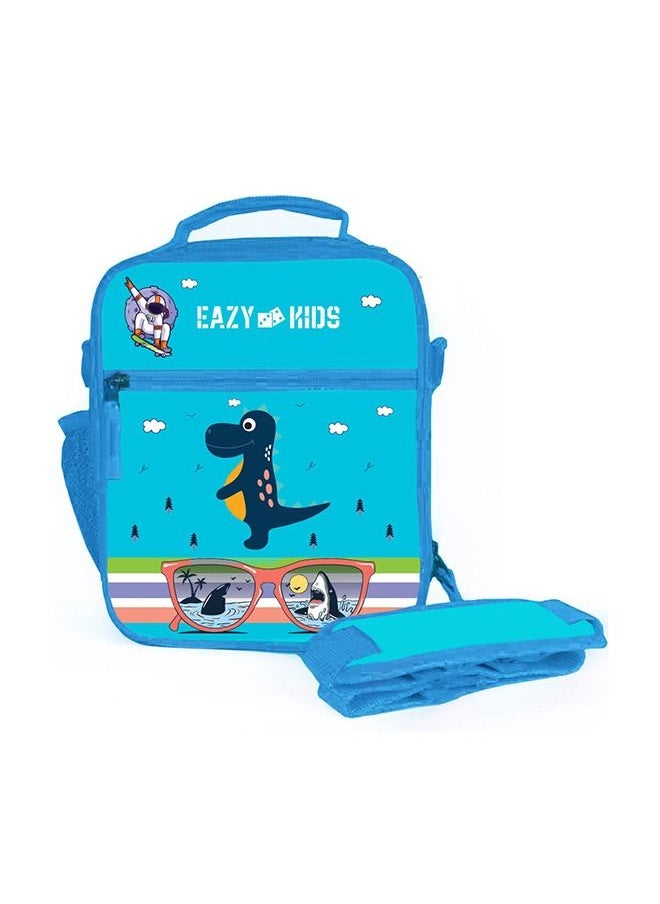 Eazy Kids Bento Boxes wt Insulated Lunch Bag Combo- Dino Blue  - Image 3