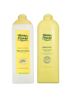 Heno Pravia Agua De Colonia  Gel De Ducha Combo Pack 225 Oz