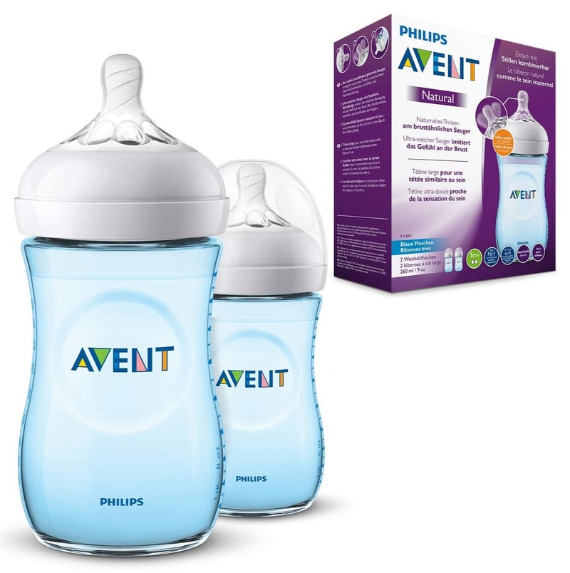 Avent Philips - Avent Natural baby bottle, pinke Pack of 2 - Image 1