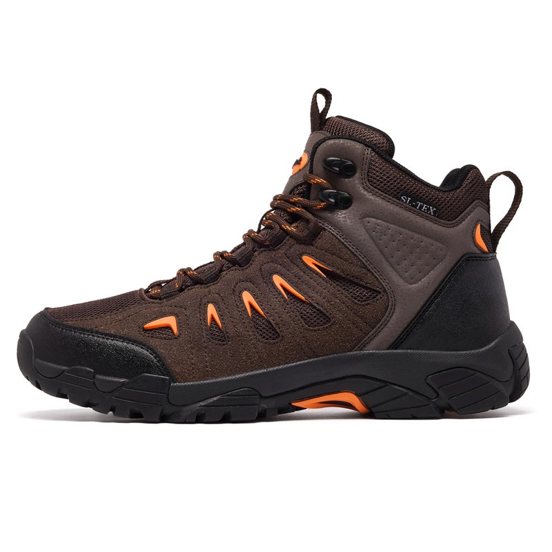 SHULOOK Men's Waterproof Hiking Boots Non-Slip Lightweight Mid Top Ankle Boot Breathable Hiker Trekking Shoes - Image 4