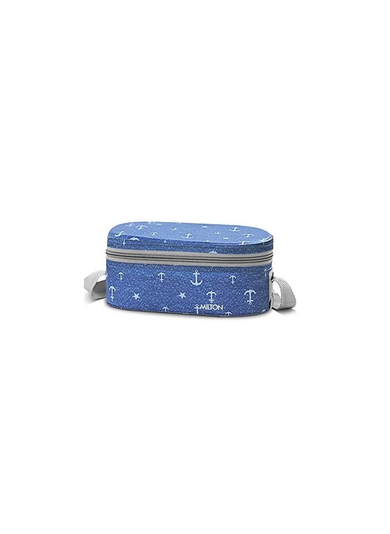 MILTON Corporate Lunch Stainless Steel Containers Set of 3 Blue