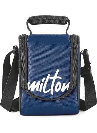 Milton Stainless Steel Lunch Box Tiffin for Kids and Adult – 3 Leakproof Food Containers (210 ml, 340 ml, 500ml) with Fabric Jacket for Office, School, College and Picnic, لانش بوكس Tasty, Blue - view 3