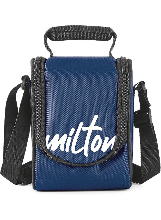 Milton 4-Piece Lunch Box Set with Insulated Bag - Includes Stainless Steel Containers (500ml, 320ml, 200ml), Keeps Food Hot, Ideal for School Kids & Office Tiffin - Tasty Lunch - Blue - Image 3