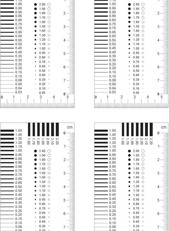 Flaw Detection Cards Contrast Scale Set for Industrial Component Analysis Control - Image 1