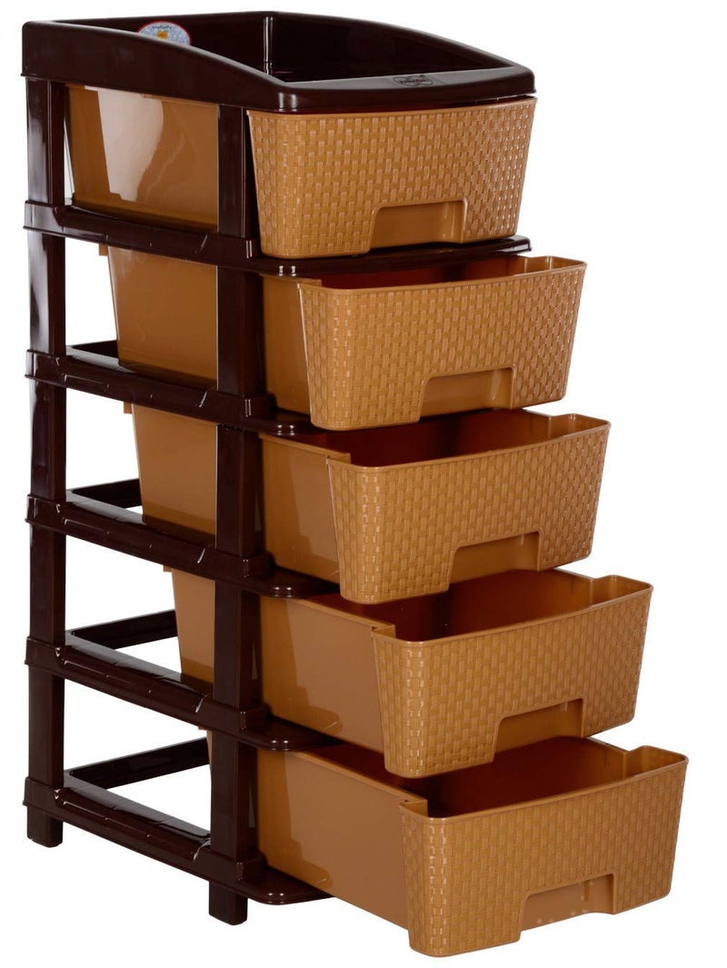 SWADEC 5 Layer Drawer Storage Multicolour Standard 1181 x 1417 x 2795 inches - Image 1