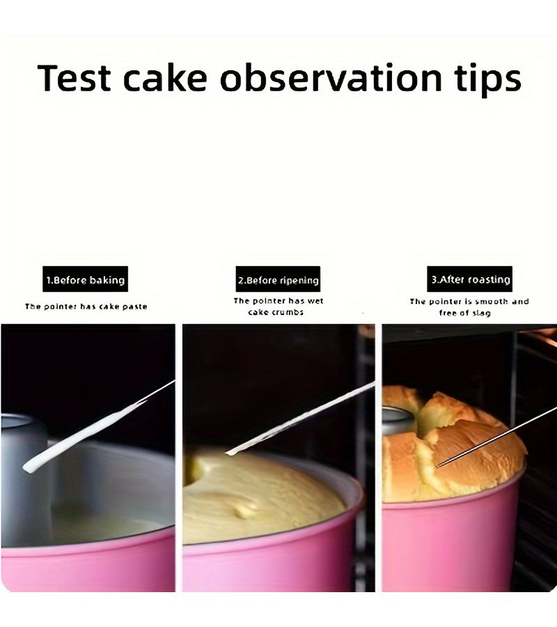 2pcs Stainless Steel Cake Tester Needle Baking Tool for Biscuit Bread - Image 5