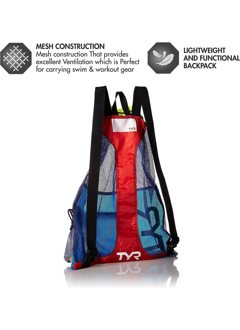 TYR TYR LBMMB360ALL Big Mesh Mummy Backpack BLK/WHT All  - Image 5