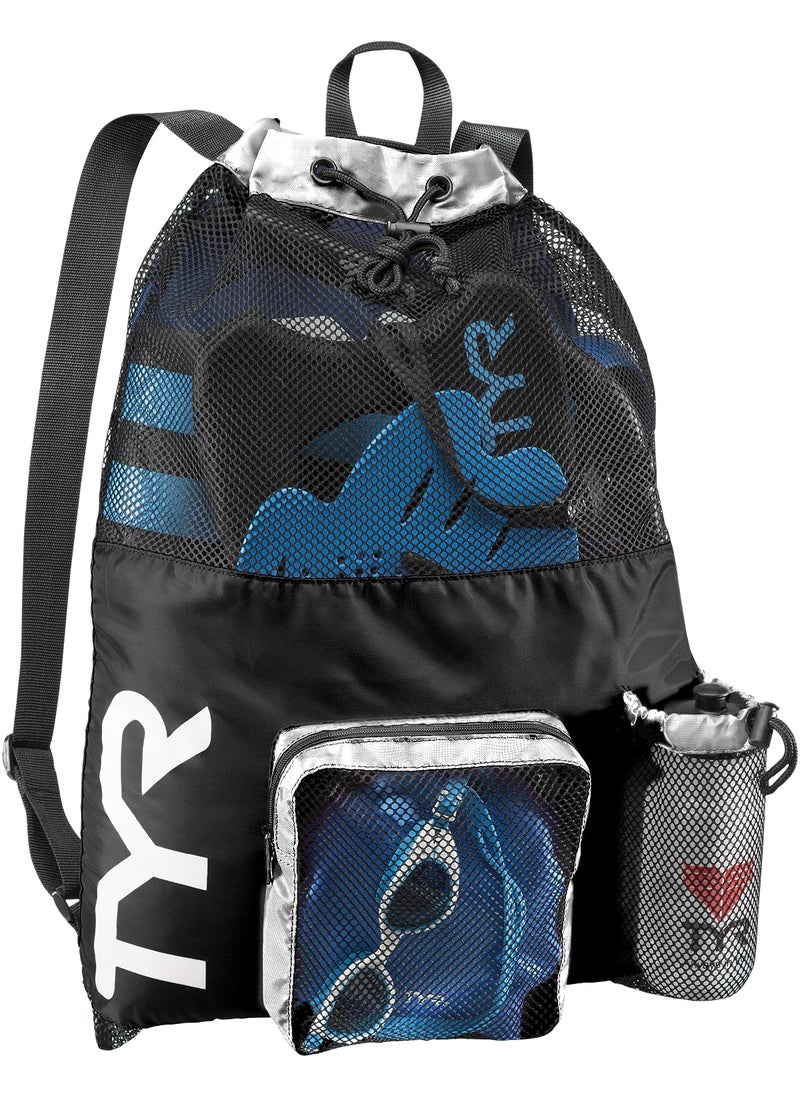 TYR TYR LBMMB360ALL Big Mesh Mummy Backpack BLK/WHT All  - Image 1