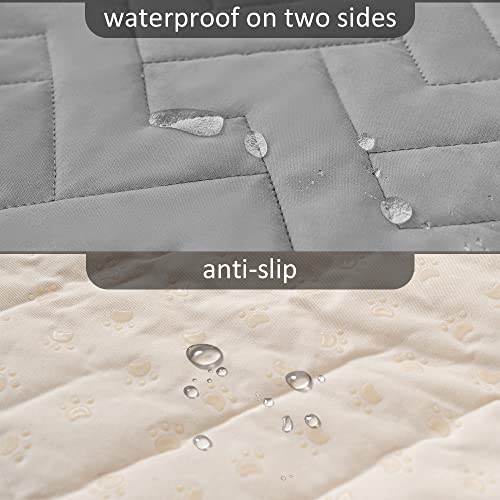 fuguitex Waterproof Dog Bed Cover Couch Cover for Pet Anti-Slip Cat Mat Pet Pad Blanket for Sofa Chair Recliner Bed Furniture Protrctor - Image 3