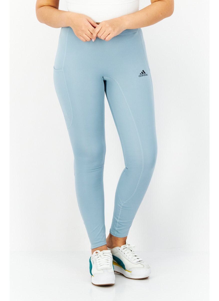 Adidas Women Sportswear Fit Full Length Training Leggings, Mint Blue  - Image 1