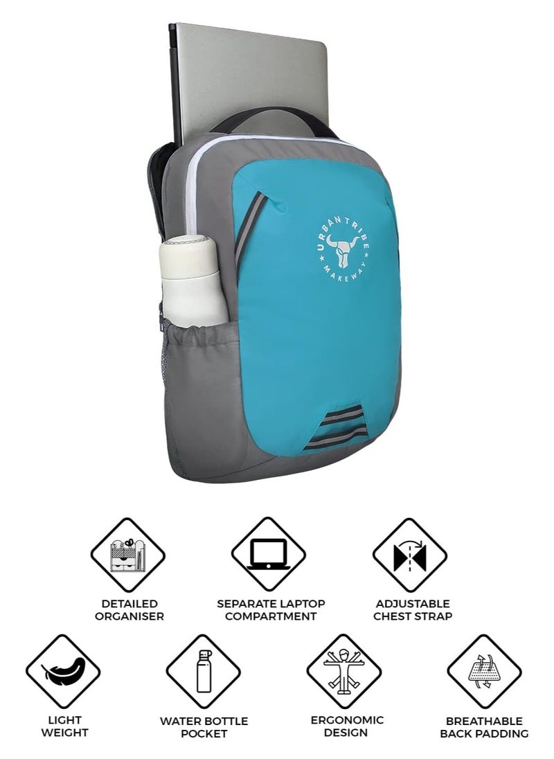 URBAN TRIBE - URBAN TRIBE Amigo Lite Laptop Backpack, Sky Blue, L, Casual - Image 1