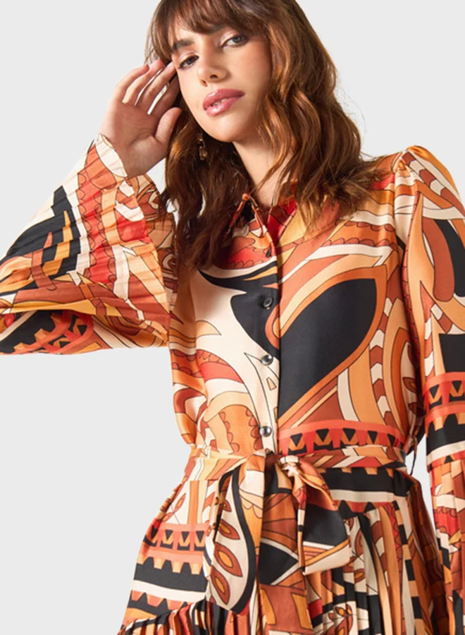 2Xtremz Printed Belted Dress