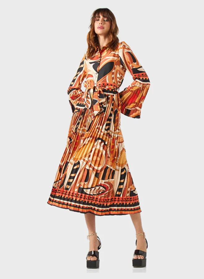 2Xtremz Printed Belted Dress