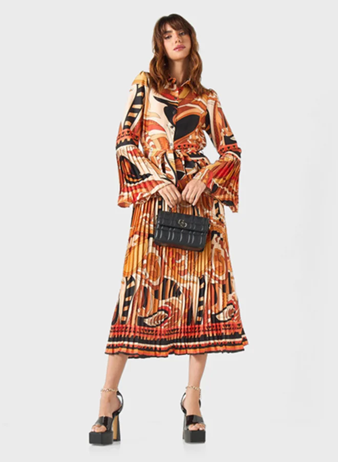 2Xtremz Printed Belted Dress