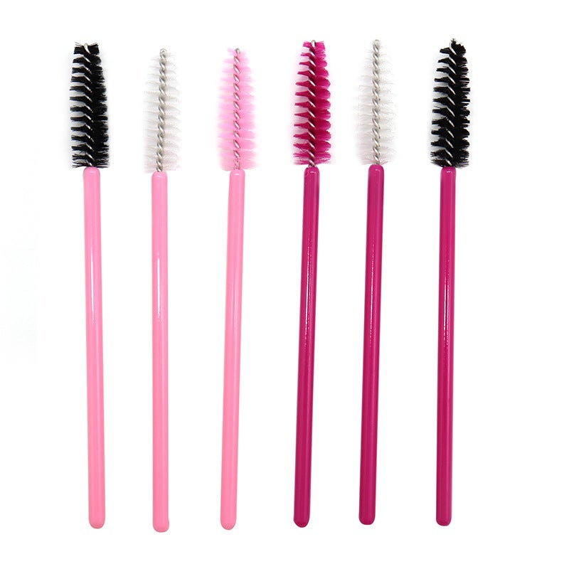 50 Pcs/Pack Disposable Nylon Brush Mini Portable Color Eyelash Roll Spiral Eyebrow Brush Eyelash Brush Makeup Comb - Image 5