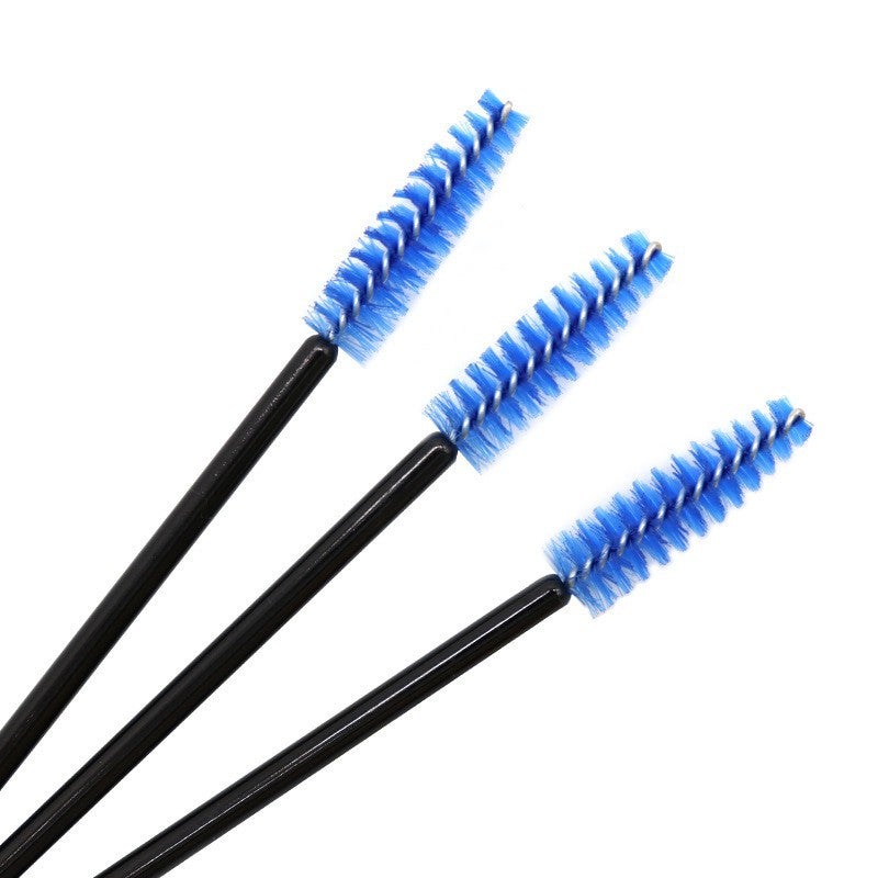 50 Pcs/Pack Disposable Nylon Brush Mini Portable Color Eyelash Roll Spiral Eyebrow Brush Eyelash Brush Makeup Comb - Image 1