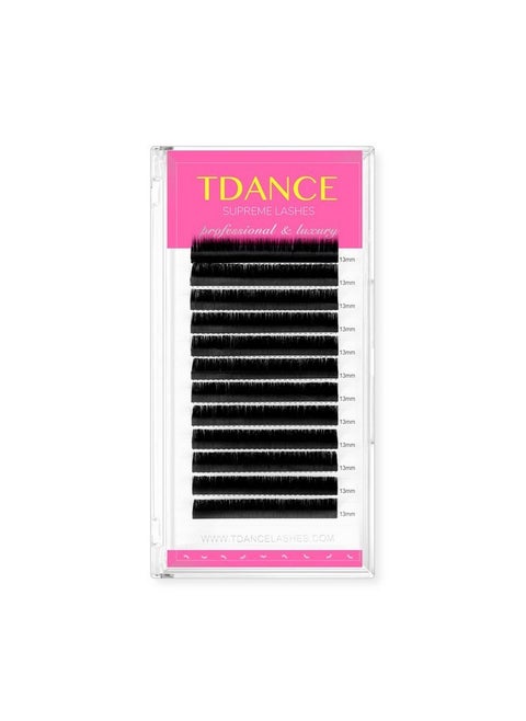 Premium D Curl 19Mm Semi Permanent Individual Eyelash Extensions 0.18Mm Thickness False Mink Silk Classic Lashes Extensions Professional Salon Use(D,0.18,19Mm)