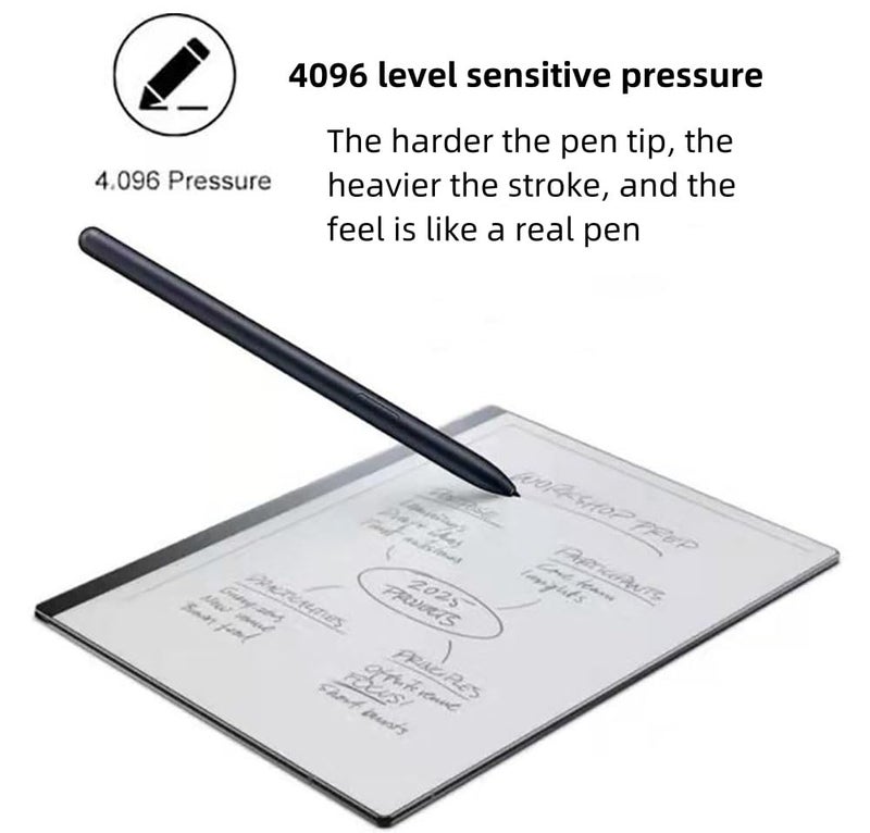 Bimahoo EMR Stylus Compatible with Remarkable 2,Stylus Pen with Eraser, 4096 Pressure Levels, Palm Rejection, Tilt Support, for Remarkable/Samsung/Wacom/Onyx EMR Devices with 5 Replacement Pen Tips - Image 2