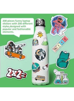 Zonon 200 Pieces Student Science Laboratory Stickers And Astronaut Space Sticker Set For Laptop Water Bottle Guitar Skateboard Teens Kids Personalized Decals (Classic Style)  - Image 5