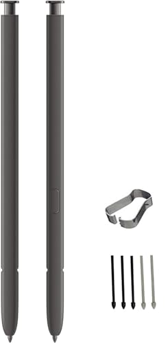 SLQ 2PCS S Pen S24 Ultra Replacement for Samsung Galaxy S24 Ultra 5G All Versions S24 Ultra Pen Without Bluetooth with 5xTipsNibs 2S PenBlack - Image 1