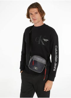 Calvin Klein Jeans Men's Square Crossbody Bag - Polyester, Gray  - Image 2
