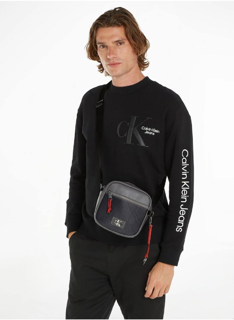 Calvin Klein Jeans Men's Square Crossbody Bag - Polyester, Gray  - Image 2