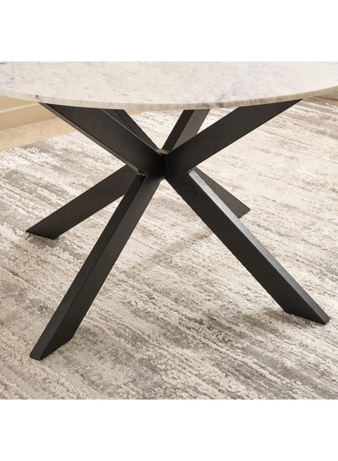 Home Box Round Dining Table with Marble Top for 6 - Image 5