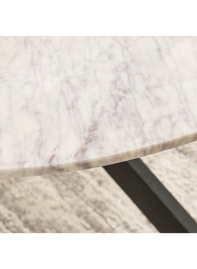 Home Box Round Dining Table with Marble Top for 6 - Image 3