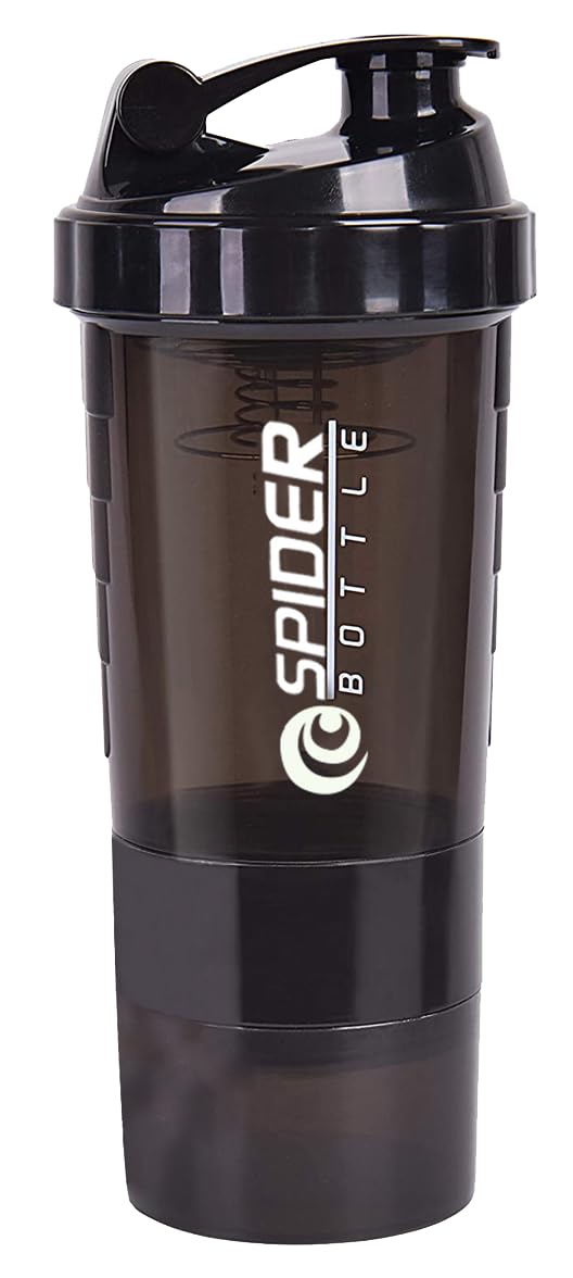 TRUE INDIAN Gym Bag Combo for Men Gym Bag with Shoe Compartment and, Shaker Bottle|Sipper Bottle Gym Gloves l Whey Container Gym kit for Men and Women (Black) - Image 3