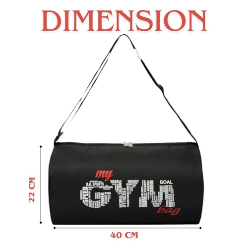 TRUE INDIAN Gym Bag Combo for Men Gym Bag with Shoe Compartment and, Shaker Bottle|Sipper Bottle Gym Gloves l Whey Container Gym kit for Men and Women (Black) - Image 2