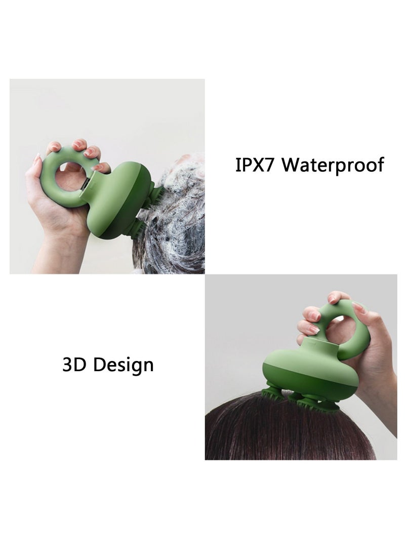 Y&D Scalp Massager Electric, Portable Rechargeable Head Massager, IPX7 Waterproof, Non-Slip Silicone Grip for Comfort, Hair Growth and Relaxation, Full Body Massage Men, Women, Pets  - Image 4