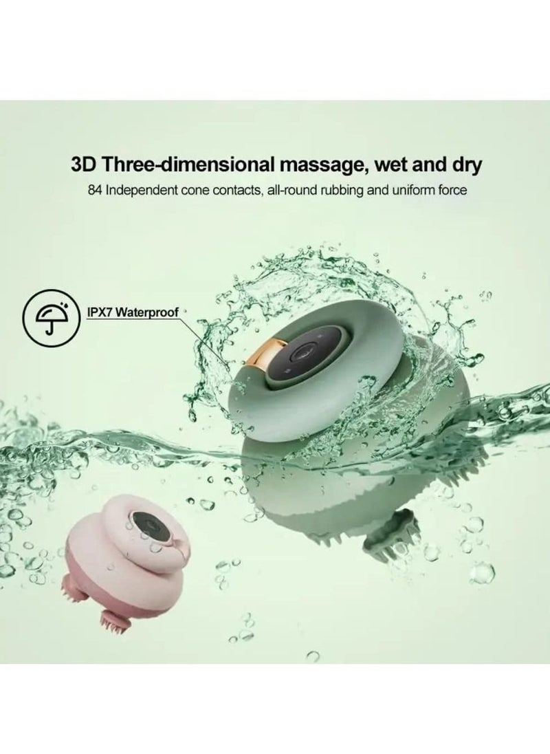 Y&D Scalp Massager Electric, Portable Rechargeable Head Massager, IPX7 Waterproof, Non-Slip Silicone Grip for Comfort, Hair Growth and Relaxation, Full Body Massage Men, Women, Pets  - Image 2