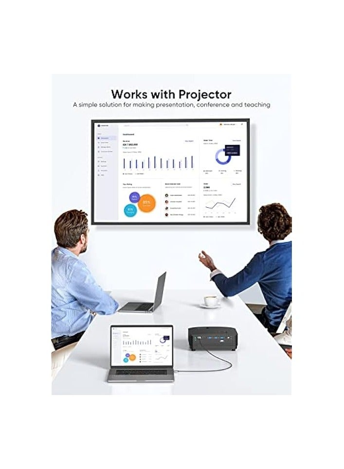 CableCreation USB C to HDMI Cable for Home Office 4K 6FT, Braided USB Type C to HDMI Cable [Thunderbolt 3 Compatible], for MacBook/Pro/Air, iPad Pro 2020, Surface Book 2, Galaxy S20/S10, Aluminum - Image 4