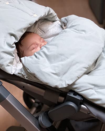 7 A.M 7AM Enfant Universal Stroller Footmuff - Water Repellent Winter Bunting Bag for Strollers & Car Seats, Soft Micro-Fleece & Plush Lined Stroller Footmuff for Baby Boy & Girl | BebePOD - Image 3