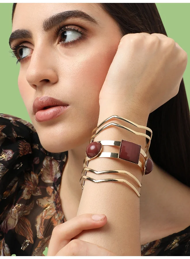 SOHI Party Cuff Artificial Bracelet Jewellery