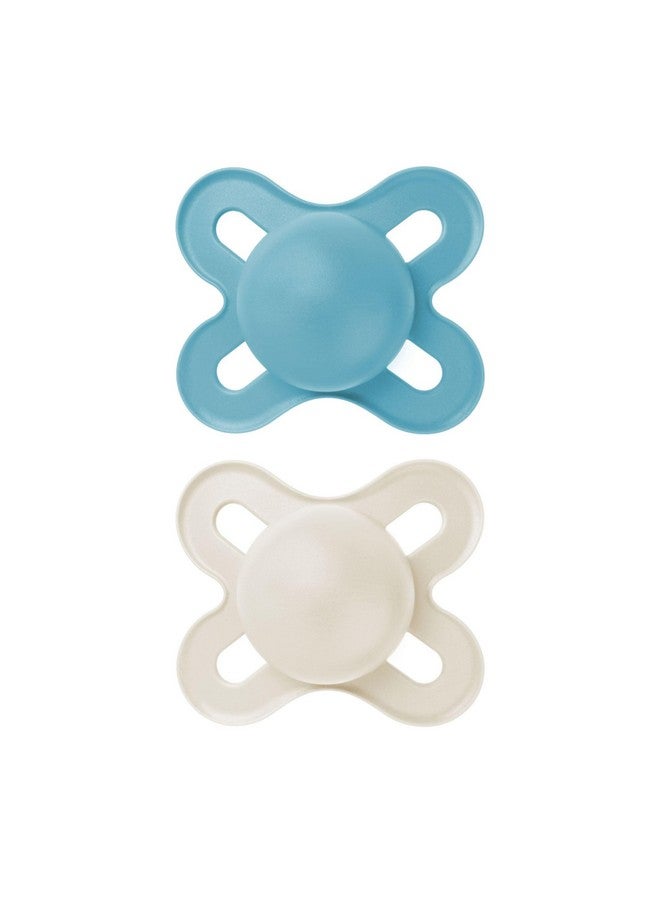 MAM Original Start Matte Baby Pacifiers, Binky for 0-3 Months, BPA-Free Silicone Nipple, Easy to Clean, Best for Newborn Babies, Developed with Medical Experts, 2 Count Binkies with Sterilizer Case - Image 1