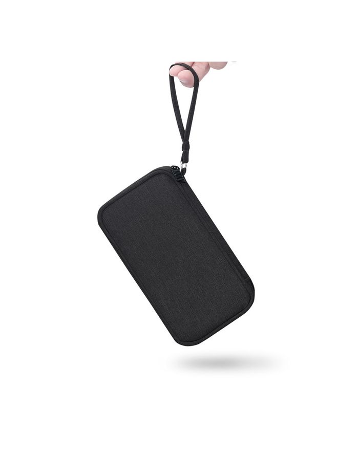 HuHa BUBM Digital Charger USB Data Cable Organizer Storage Bag Earphone Wire Power Bank Travel Case(Black)  - Image 2