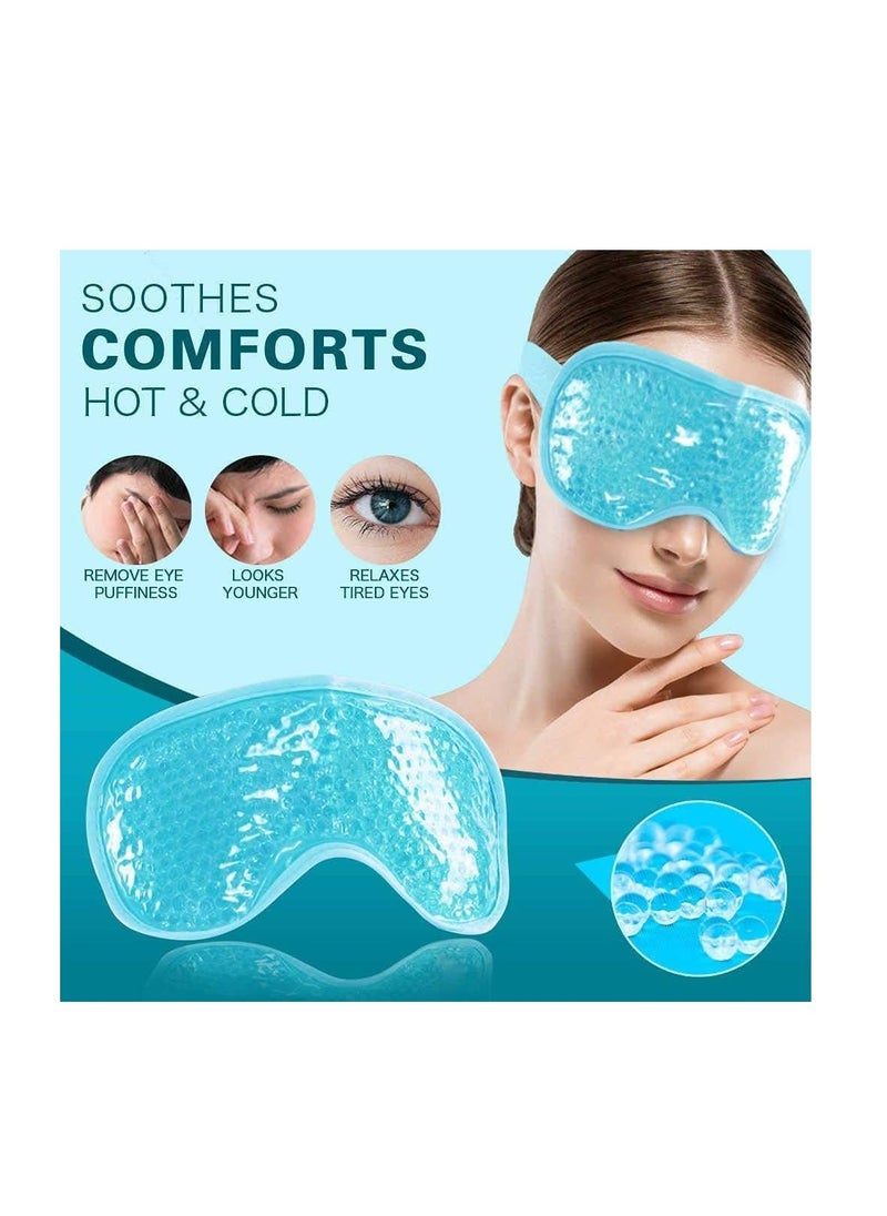 CARE AND SMILE CARE AND SMILE Cooling Mask Face Eye Mask Eye Cooling Pads Reusable Ice Mask Eyes Cooling Pads Cooling Glasses for Eyes Migraine Headaches Allergies  - Image 4
