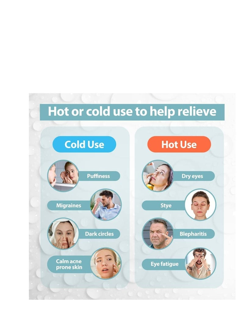 CARE AND SMILE CARE AND SMILE Cooling Mask Face Eye Mask Eye Cooling Pads Reusable Ice Mask Eyes Cooling Pads Cooling Glasses for Eyes Migraine Headaches Allergies  - Image 3