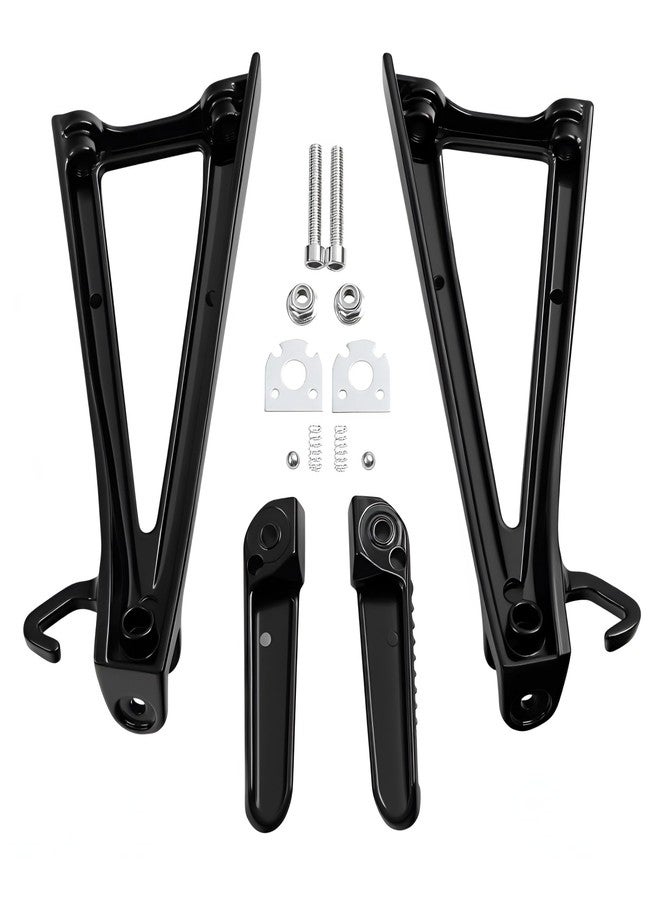 TCMI Motorcycles Black Rear Passenger Foot Pegs Rest Bracket Fit for Yamaha YZF-R6 YZF R6 2006-2016 2015 - Image 1