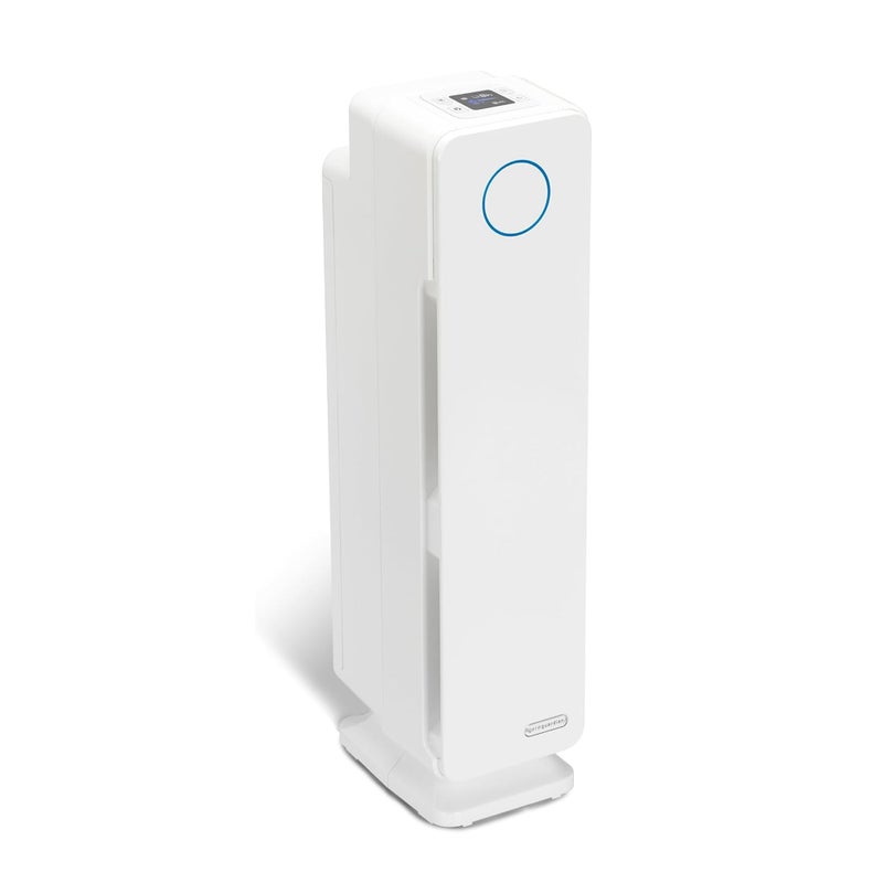 GermGuardian Air Purifier for Home with HEPA Pure Filter, for Wildfire Smoke, Pet Dander, Pollen, Odors, Large Rooms Up To 870 Sq. Ft., Removes 99.97% Pollutants, UV-C Light, 28", AC5350W, White - Image 1