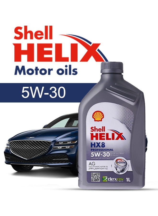 Shell Engine Oil – For Genesis G80  2024 - 2016, 7 Liter,  5w30 Shell - With Engine Oil Filter - 2016 2017 2018 2019 2020 2021 2022 2023 2024