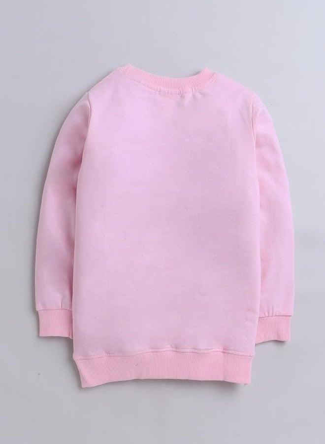 BUMZEE سويت شيرت قطني بأكمام طويلة للبنات من بامزي، لون وردي فاتح، مناسب للأعمار من 6 إلى 12 شهرًا (Peb9697C-bpk) - Image 2