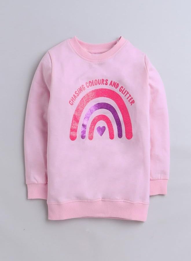 BUMZEE سويت شيرت قطني بأكمام طويلة للبنات من بامزي، لون وردي فاتح، مناسب للأعمار من 6 إلى 12 شهرًا (Peb9697C-bpk) - Image 4