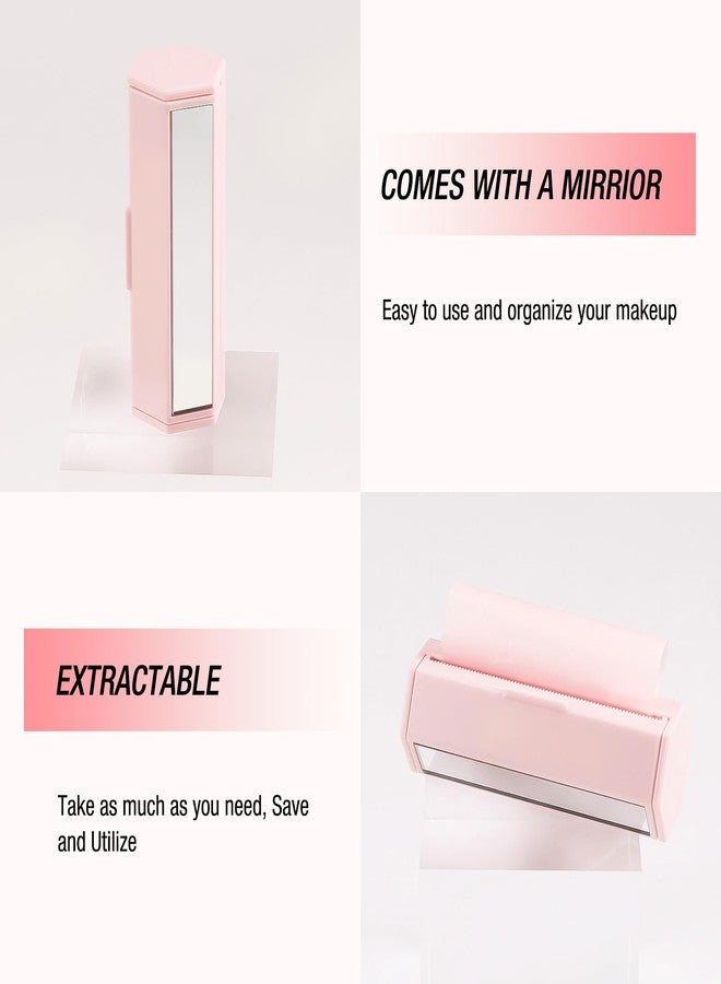 Boobeen Oil Blotting Sheets for Face, Oil Control Film, Absorbing Paper for Oily Skin, Rolled Tissue with Small Side Mirror,Easy Take Out Design - Image 2