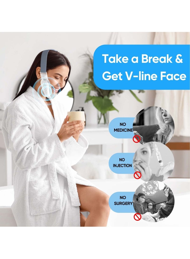 Y&D Electric V-Face Machine Shaping Face Lifting Device Double Chin Reducer Beauty V Massager Tool Anti Wrinkle Machine with Blue Light  - Image 3