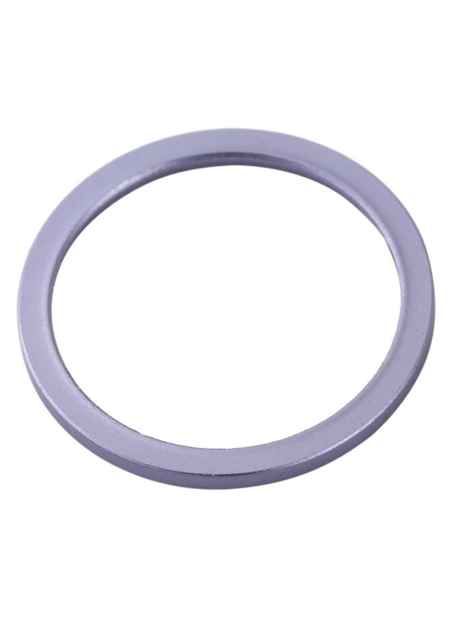 erorex 2 PCS Rear Camera Glass Lens Metal Protector Hoop Ring for iPhone 11(Purple) - Image 4
