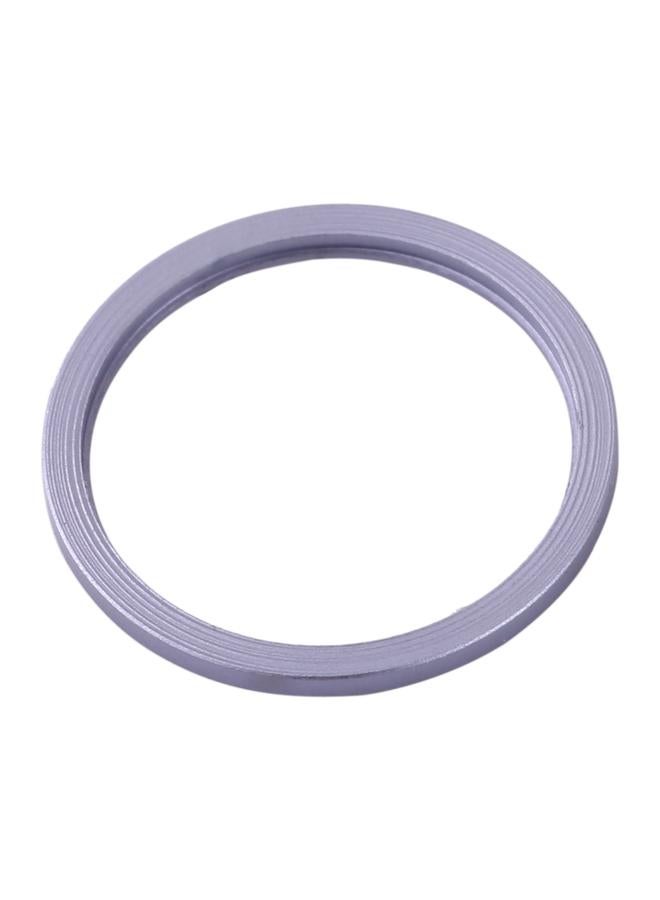 erorex 2 PCS Rear Camera Glass Lens Metal Protector Hoop Ring for iPhone 11(Purple) - Image 3