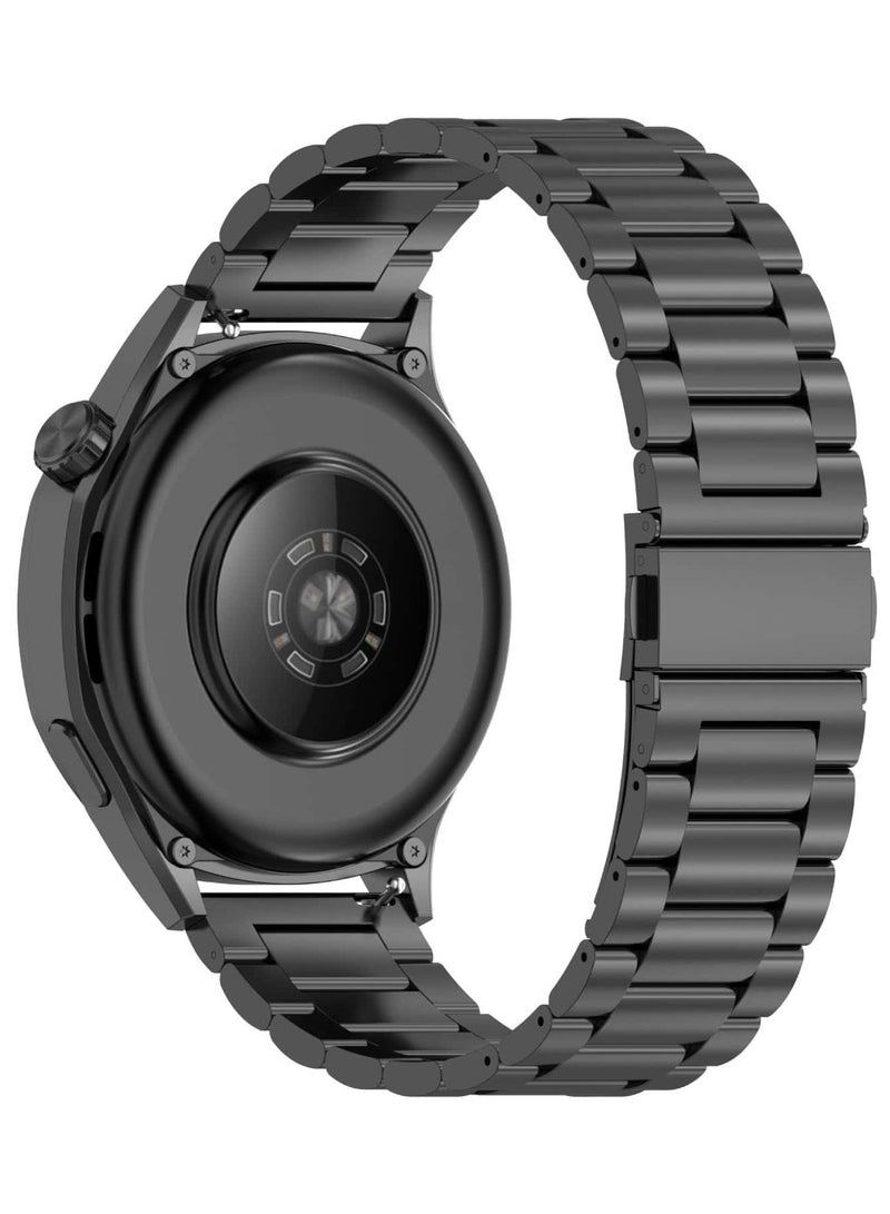 Anmi Stainless Steel Band Compatible with Huawei Watch GT5/GT5 Pro 46mm 2024, 22mm Stainless Steel Metal Strap for Huawei Watch GT4/GT4 Pro/Watch 4/4 Pro, Business Style for Men Women - Image 2