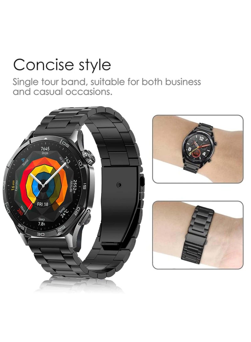 Anmi Stainless Steel Band Compatible with Huawei Watch GT5/GT5 Pro 46mm 2024, 22mm Stainless Steel Metal Strap for Huawei Watch GT4/GT4 Pro/Watch 4/4 Pro, Business Style for Men Women - Image 5